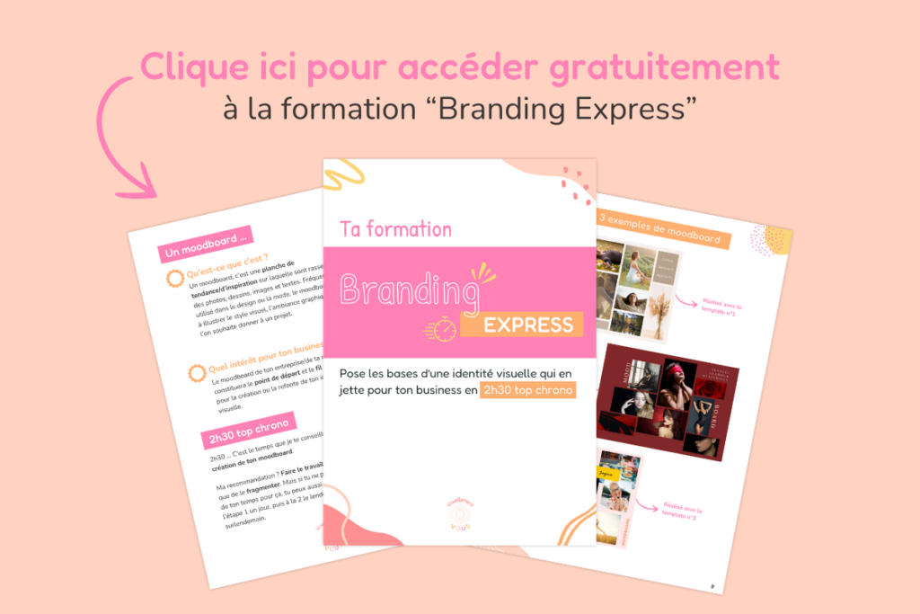 Formation pour apprendre à créer le moodboard de ton business