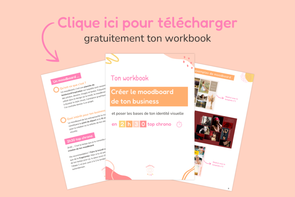 Workbook pour créer le moodboard de ton business