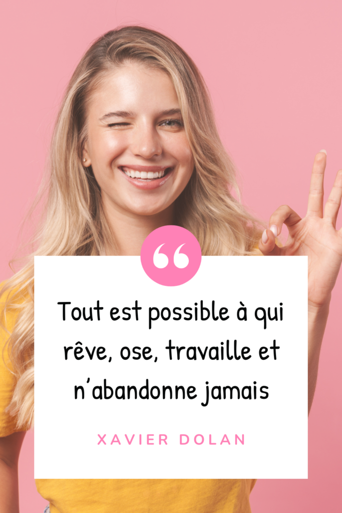 Citation motivante entrepreneuriat réussite oser